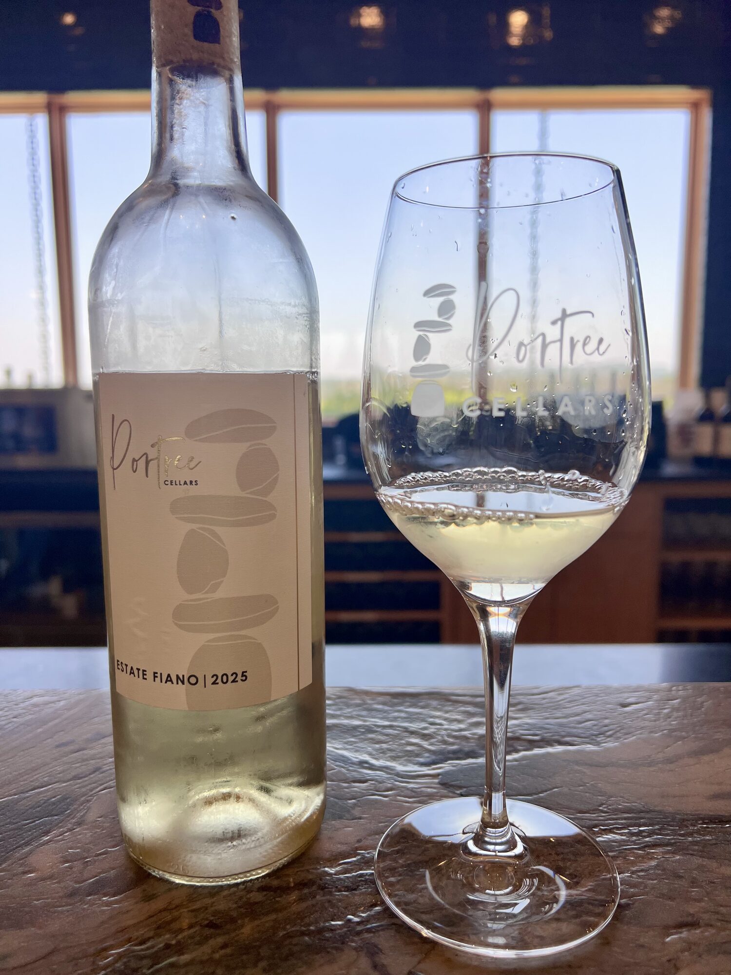 Plate 02 · In the glass at Portree · 2025 Estate Fiano