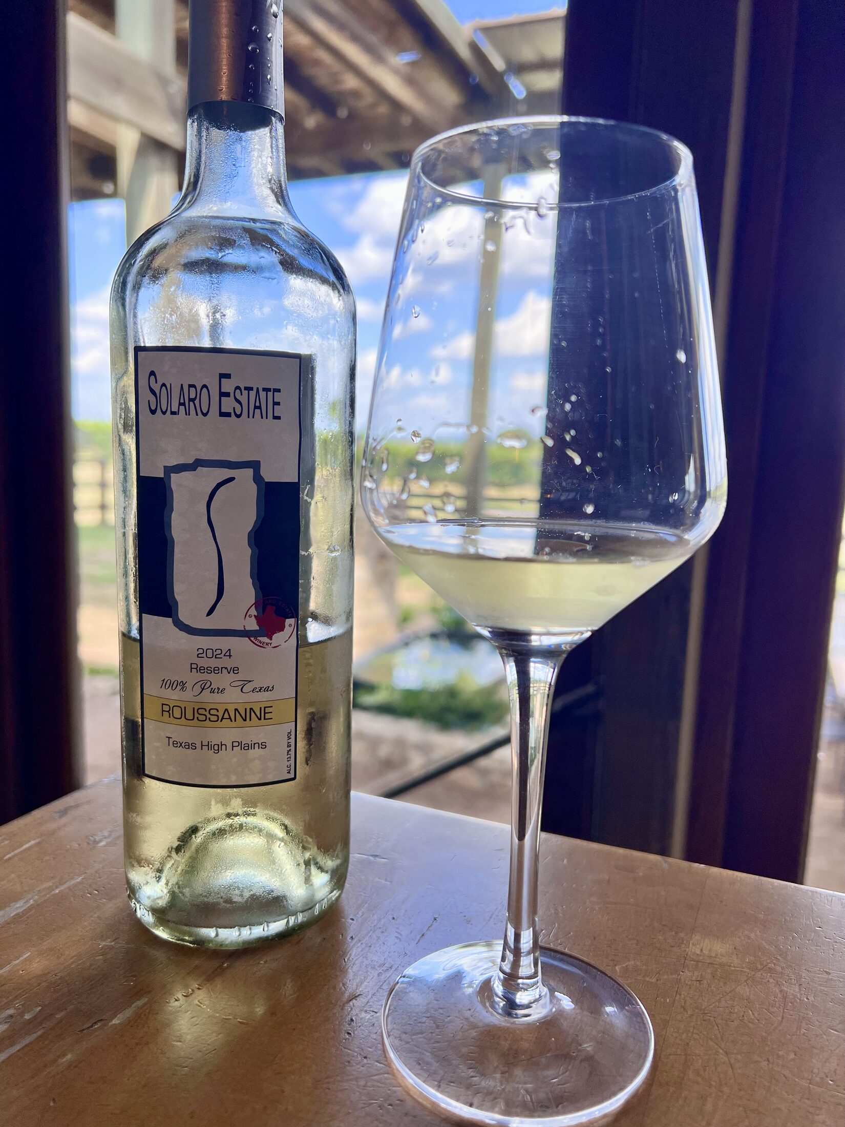 Plate 02 · The 2024 Reserve Roussanne at Solaro Estate — Texas High Plains